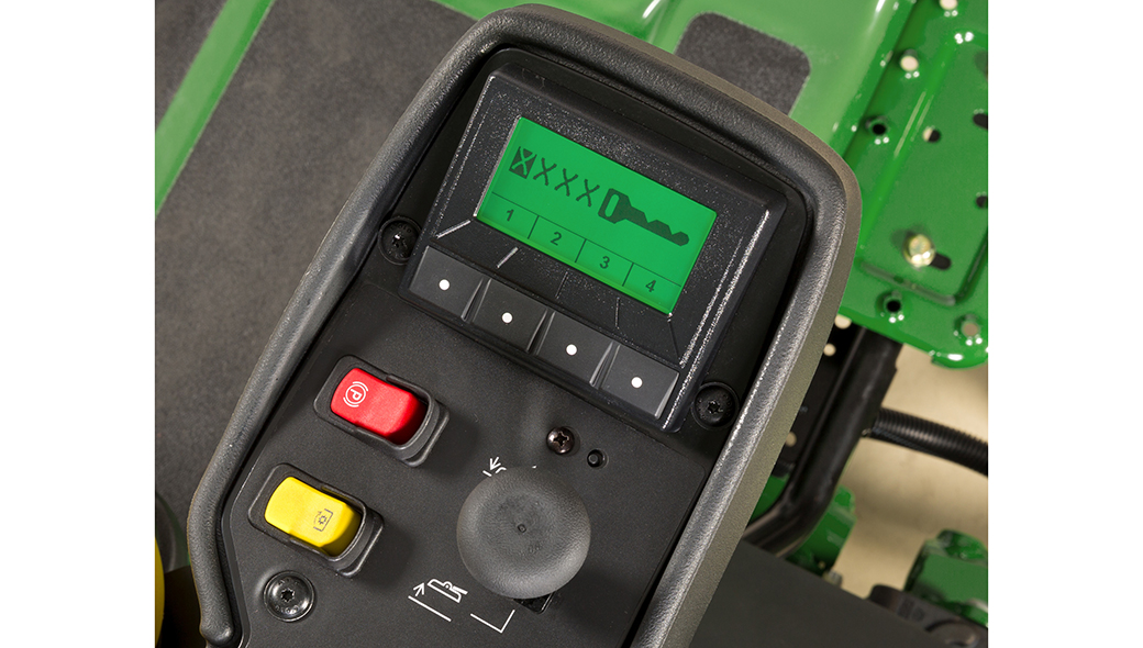 A close up of 7500A E-Cut™ Hybrid's tech control display