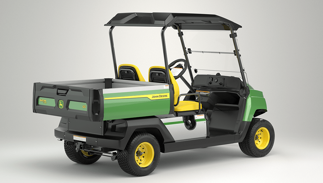 Wide view of the Gator GS Gas Utility Vehicle to show the narrow stance